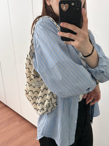 wave knit bag