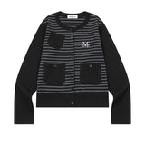 MOTION STRIPE BUTTON CARDIGAN
