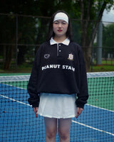 PEANUT STAIN - オールド マネー クラシック ボクシー オーバーサイズド スウェットシャツ