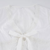Rina Eyelet Ribbon Blouse