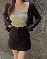Kidan cap unbalanced tube top