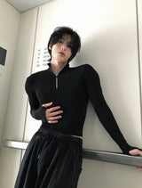 Half-Zip Warmer Slim-Fit Top
