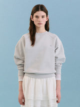 NUBASIC LOGO SWEATSHIRT LIGHT BLUE