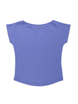 SHELL CAP SLEEVE T (BLUE)
