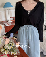 【MADE】Ribbed summer cardigan