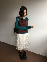 Reverse Rose Skirt (2color)