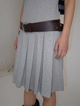 PLEATS MIDI ONE-PIECE (GREY)