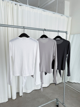 tied button cardigan (3color)