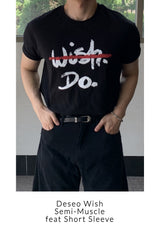 デセオウィッシュセミマッスルフィットショートスリーブTシャツ