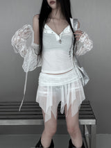snap echo button sleeveless (3color)