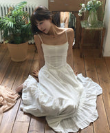 shu-a cream lace bustier long ops