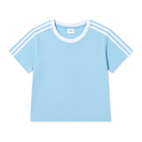 SPORTY TRACK CROP T-SHIRT (4color)