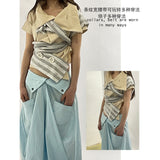 old natural hand-woven rags shirt