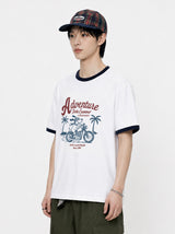 アドベンチャー イントゥ サマー オーバーフィット リンガー Tシャツ(3color)