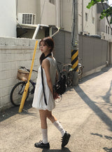Soi Nylon Balloon Sleeveless Mini One Piece