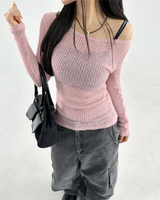 BACKLESS OPEN MESH KNIT🖤🤍🩷🩶 - 4 COLORS