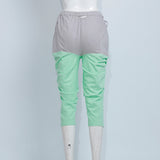 light green pleated pants