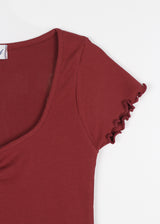 TULIP SHIRRING TEE
