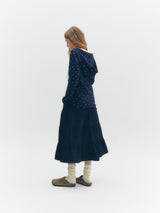 Floral Hoodie (Navy)