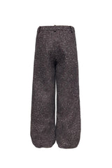 Double Pleated Tweed Trousers