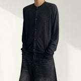 Rec Natural Snap Linen Cardigan