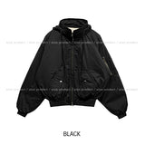 Malt Two-Way High-Neck Flight Jacket