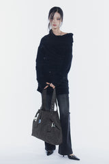 BELTED SHOULDER BAG leopard