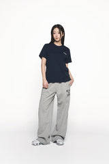 25SS フレンチラビットシルエットウーマンショートスリーブTシャツ ダークネイビー