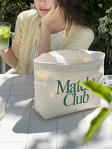 Butter Club マッチャキャンバス トートバッグ ジッパー A5ブック