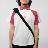 オーセンティックテーブルテニストレーニーTシャツ (ホワイト/ピンク)