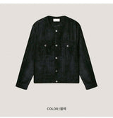 [F/W]ブラックラインツイードジャケット(2color)
