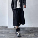 A-Line Silhouette High-Street Twill Shorts