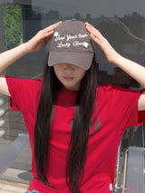 Lucky Clover Cap-Charcoal