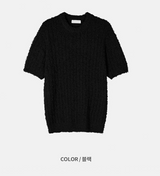 [Unisex] Summer boucle half knit(4color)