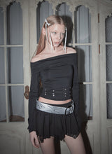 フレアレーススカート