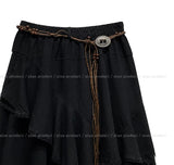 Humming Lace Unbalance Skirt