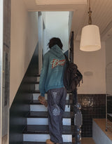 Bird Print Overfit Hoodie