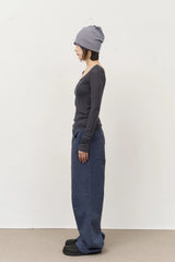 (W) Plave Tencel Top