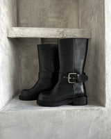 バックル4 cm ミドルブーツ
