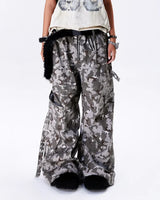 "005 MILY"" CAMO FLAG CARGO PANTS"