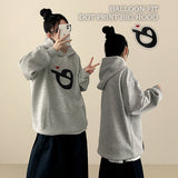 Eight Dot Print Heart Balloon Hoodie