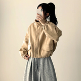 Fumo High Neck Banding Suede Jumper