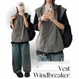 Tenge Two Way Hooded Vest Zip-Up