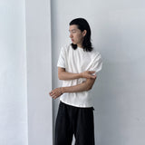 Minimal White Rib Tee