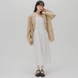 THREE BUTTON BLAZER (BEIGE)