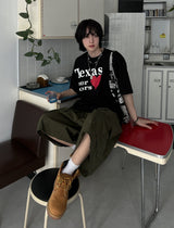 ラバープリントショートスリーブTシャツ