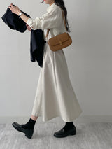 Edel Pintuck Flare Long Skirt