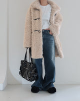 Abel dark blue long wide jeans