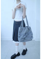 frill check bag