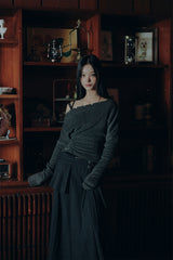ジェニーボタントップ charcoal